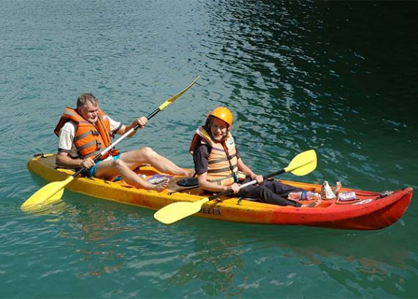 Kayaking Halong Bay -Indochina tour packages