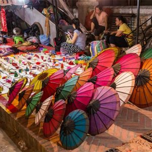 Luang Prabang Night Market 9 Days in Vietnam and Laos