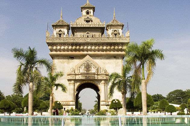 Patuxai Victory Monument in Vientiane