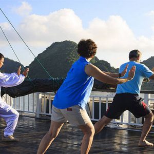 Tai Chi Exercise on Board - Southeast Asia