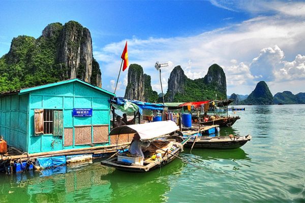 Vung Vieng Fishing Village Halong Bay Vietnam Laos 9 Day Tour