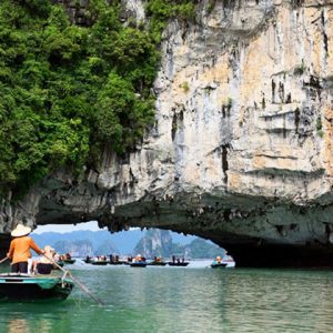 Vung Vieng fishing village at Halong Bay