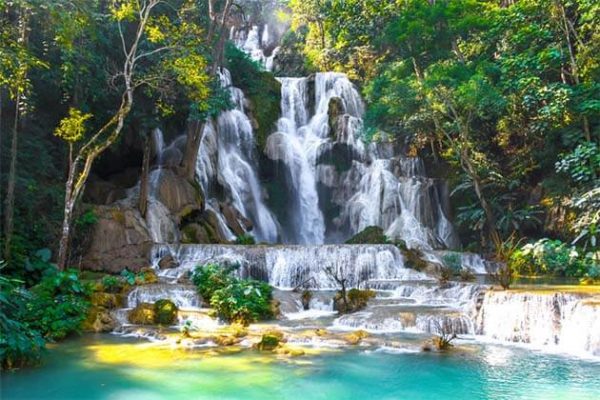 Kuang Si Waterfalls Laos Vietnam Vacation Package 20 Days
