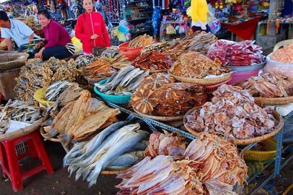 Nha Trang Dam Market Vietnam Laos Tour