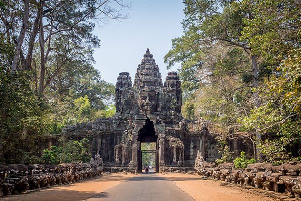 Victory Gate Angkor Thom - Cambodia Laos 15 Days