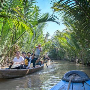 Boat Trip through Small Canals in Cai Be