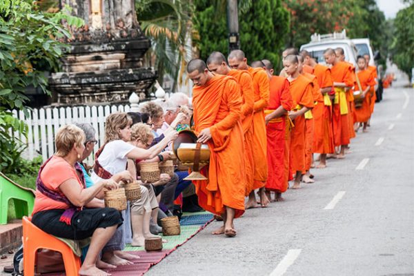 Daily Alms Giving Ceremony Luang Prabang