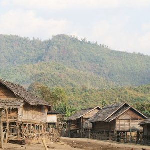 Tranquil atmosphere of Laotian Village