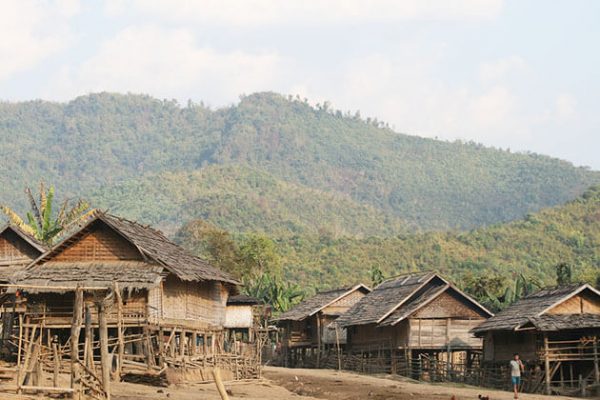 Tranquil atmosphere of Laotian Village