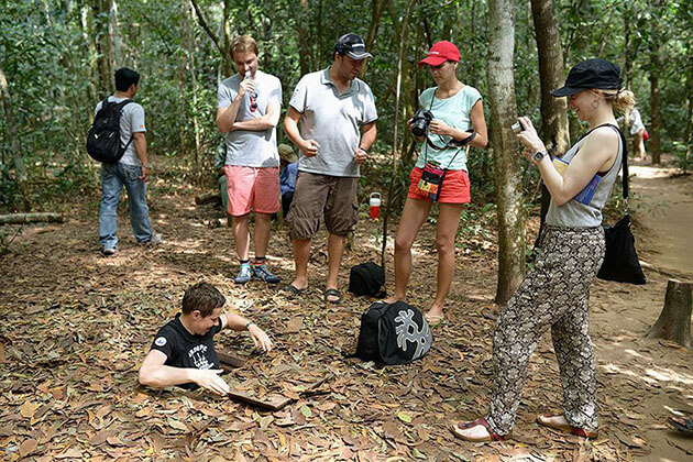 Cu Chi Tunnels exploring in Indochina Tours