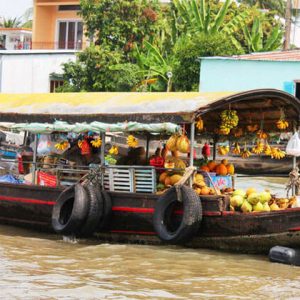 Diverse goods in Mekong Delta