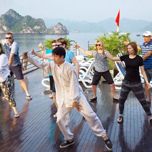 Tai Chi on Halong Bay from Vietnam - Thailand tour