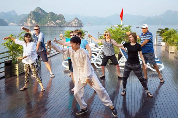 Tai Chi on Halong Bay from Vietnam - Thailand tour