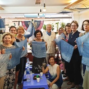 Happy customers with Hanoi Textile Tour