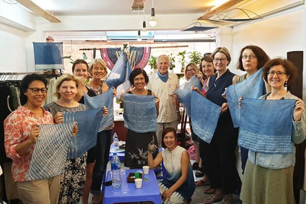 Happy customers with Hanoi Textile Tour