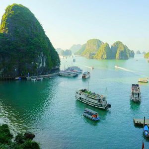 Stunning view of Halong Bay