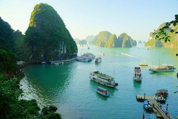 Stunning view of Halong Bay