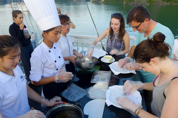 Cooking class in Halong Bay -Indochina tour packages