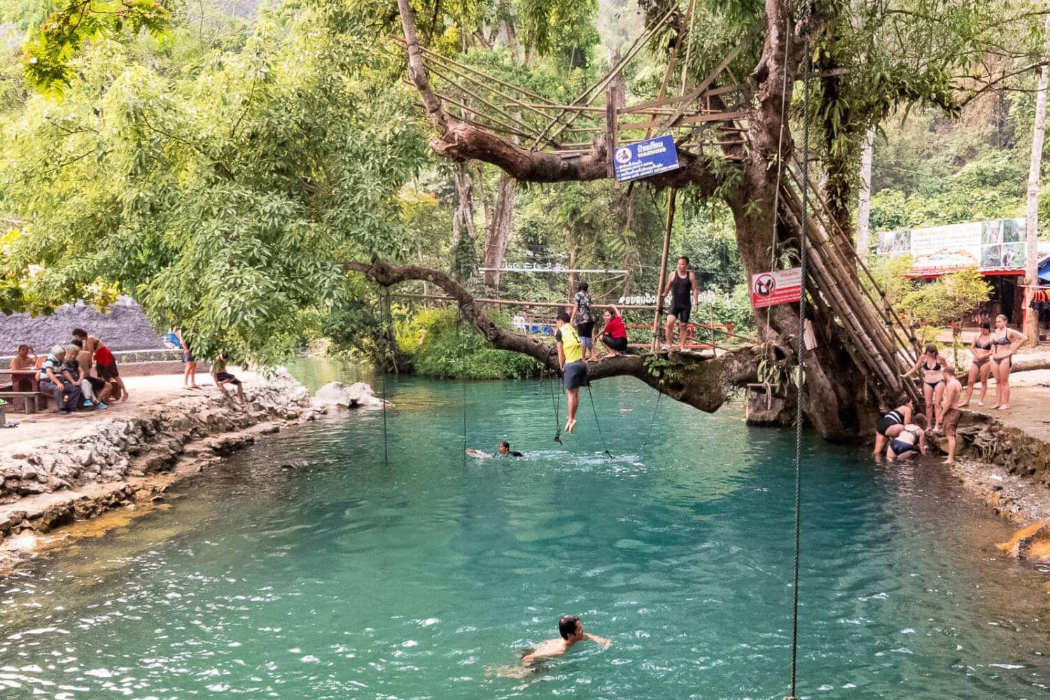 Blue Lagoon, Laos - Indochina Tours