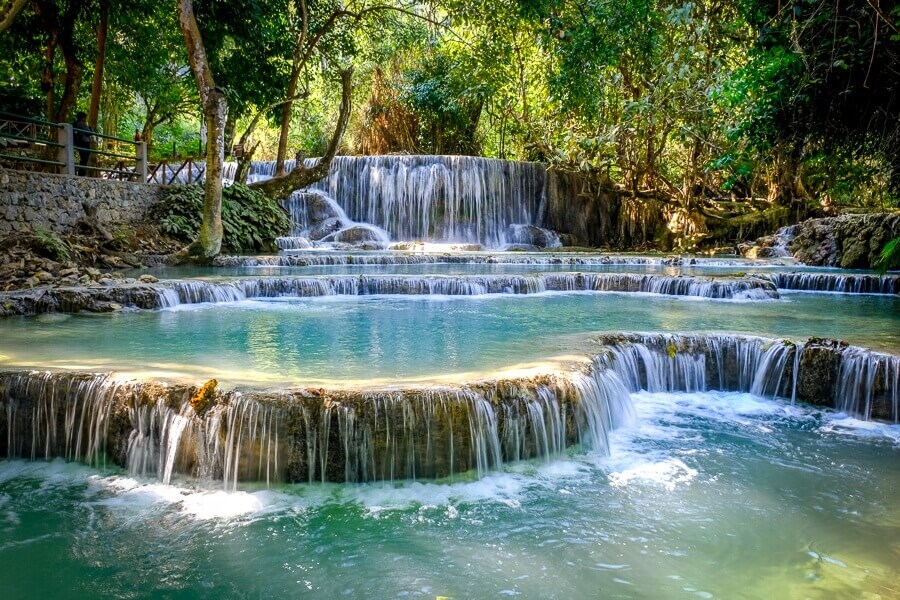 Kuang Si Waterfalls - Vietnam Laos Tour Packages