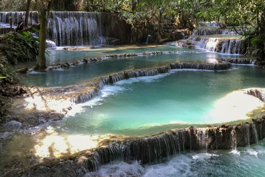 Khouangsi Waterfall - Cambodia Laos tour packages