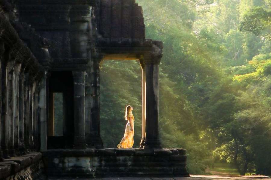 Emily in Cambodia -Indochina tour package