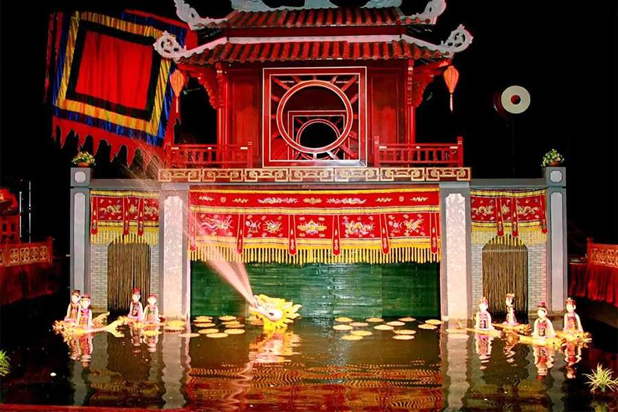 Water Puppet Show in Hanoi - Vietnam Cambodia tour