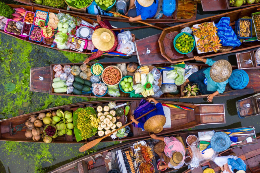 Damnoen-Saduak-Floating-Market-Indochina tours