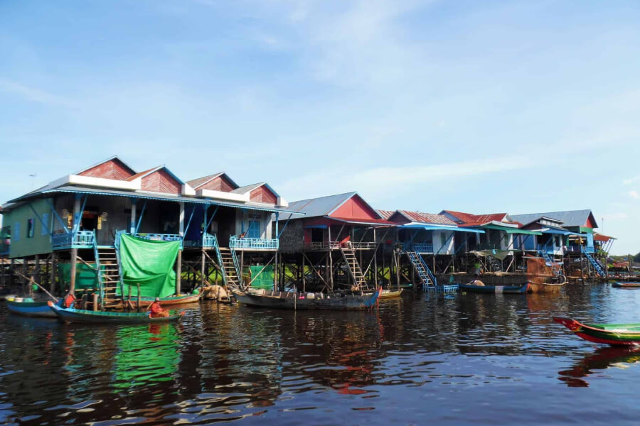 Tonle Sap Lake at KAMPONG PHLUK VILLAGE - Vietnam Cambodia Tours