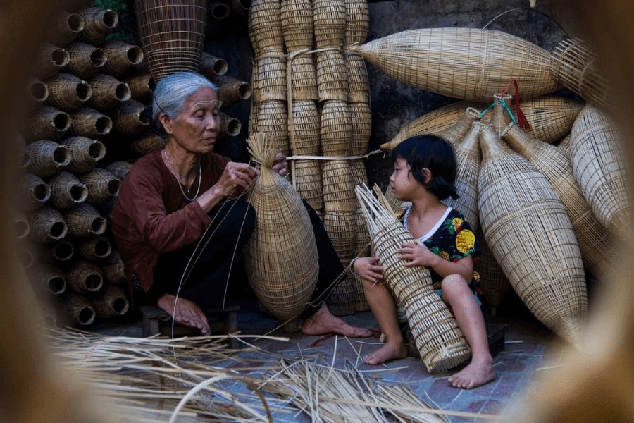 Vietnam Cambodia Tours - craft village - indochina tours