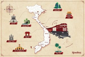 sjourney train map - Luxury Cross-Vietnam Train Tour
