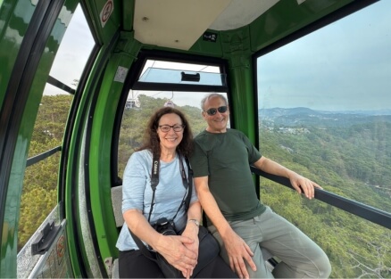 Cable Car Customer Experience in 12 days Indochina Tours