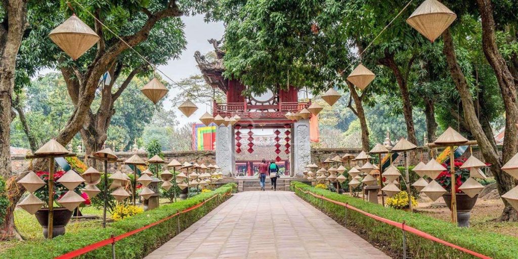 Explore the Temple of Literature in 10 days of vietnam and cambodia