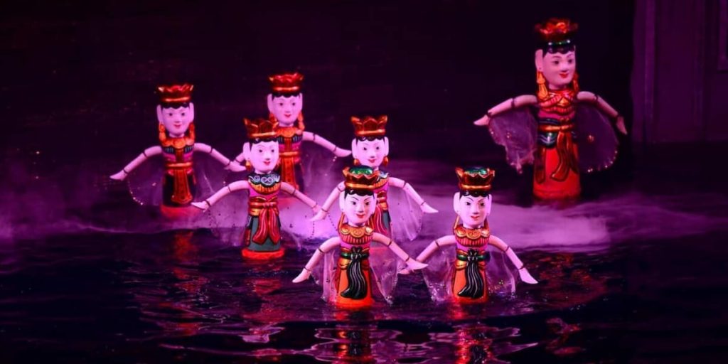 Water Puppet Show - north Vietnam and Laos itinerary