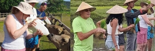 Authentic farming experience in Xieng Kuang, a highlight of Indochina tours in northern Laos